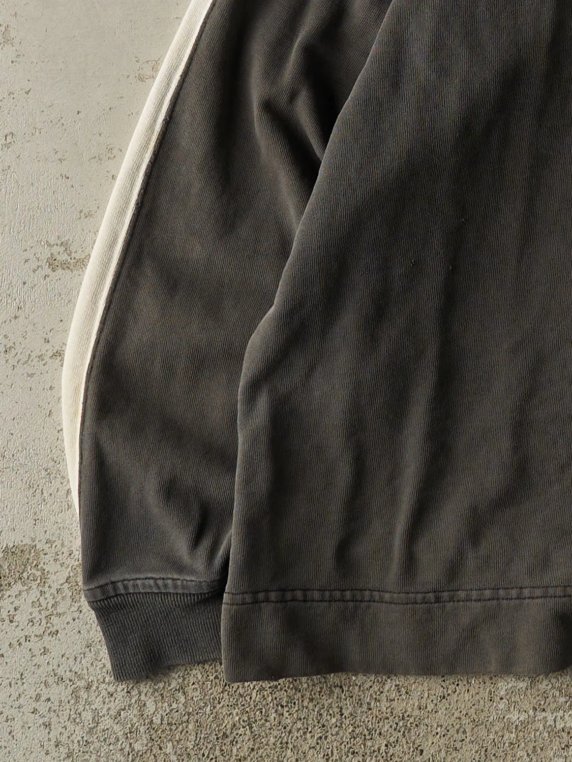 Vintage Y2K Charcoal Grey Roots Athletics Quarter Zip Sweater (XL) sold by Rebalance Vintage product image thumbnail 3