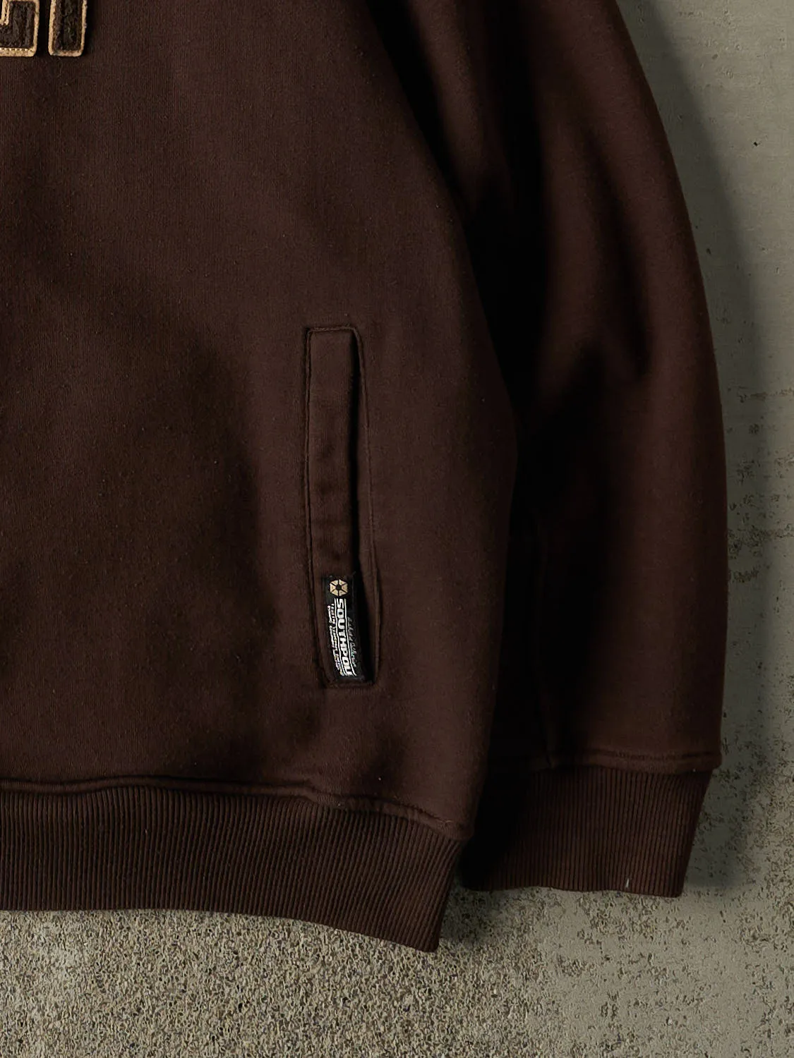 Vintage Y2K Brown Southpole Embroidered Zip Up Hoodie (XXL) sold by Rebalance Vintage product image thumbnail 4