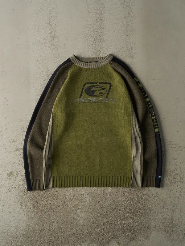 Vintage Y2K Green Point Zero Graphic Knit (XL) sold by Rebalance Vintage
