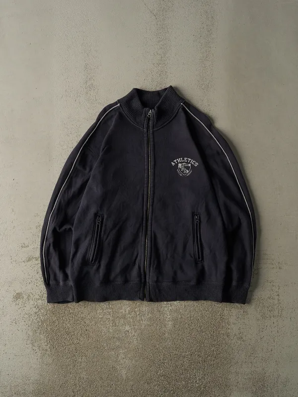 Vintage Y2K Navy Blue Roots Zip Up Track Sweater (XL/XXL) sold by Rebalance Vintage