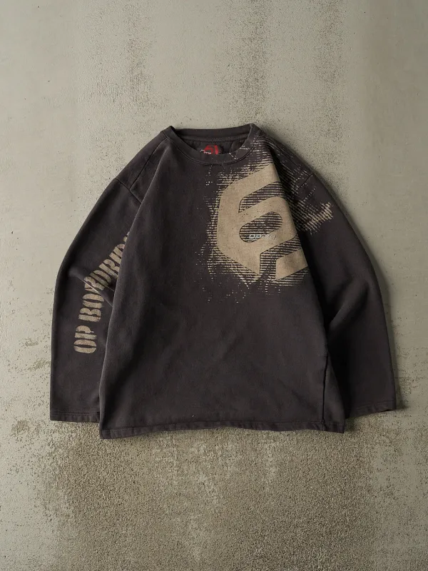 Vintage Y2K Faded Black Ocean Pacific Crewneck (M) sold by Rebalance Vintage