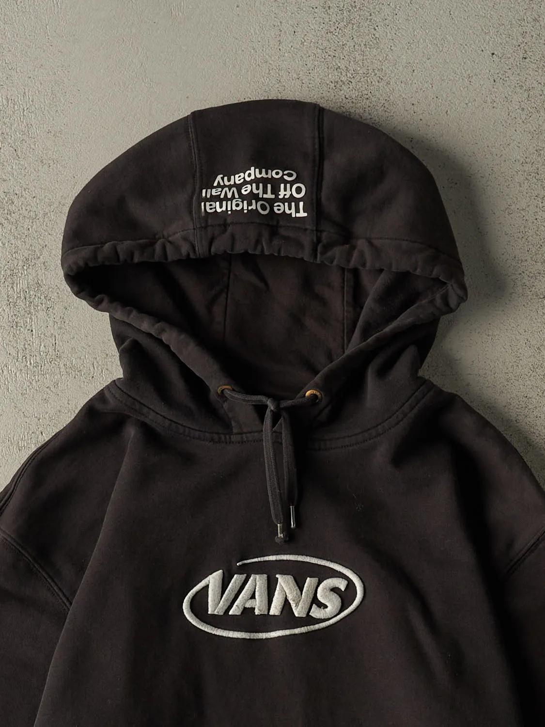 Vintage Y2K Black Vans Embroidered Hoodie (L/XL) sold by Rebalance Vintage product image thumbnail 4
