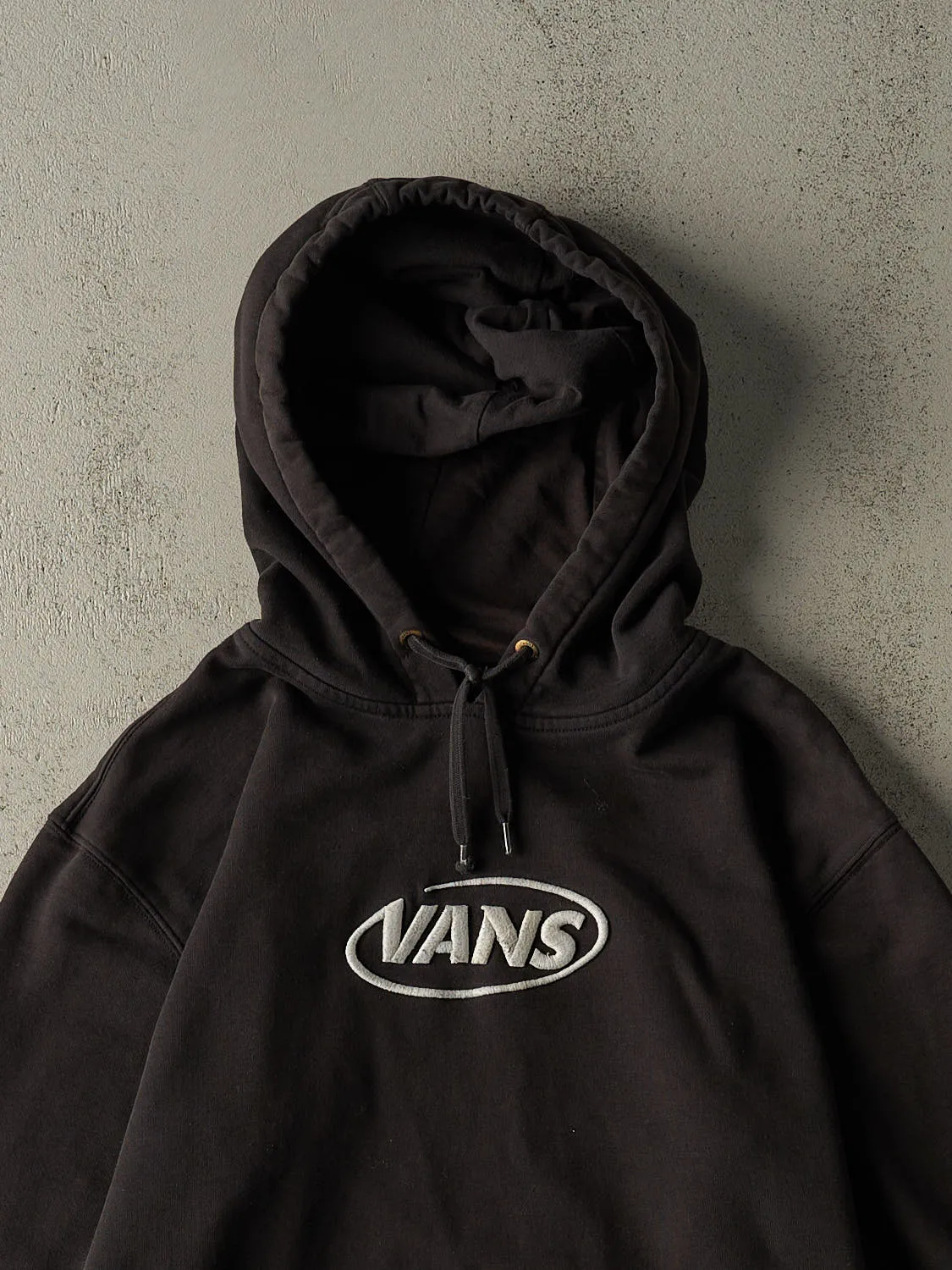 Vintage Y2K Black Vans Embroidered Hoodie (L/XL) sold by Rebalance Vintage product image thumbnail 2