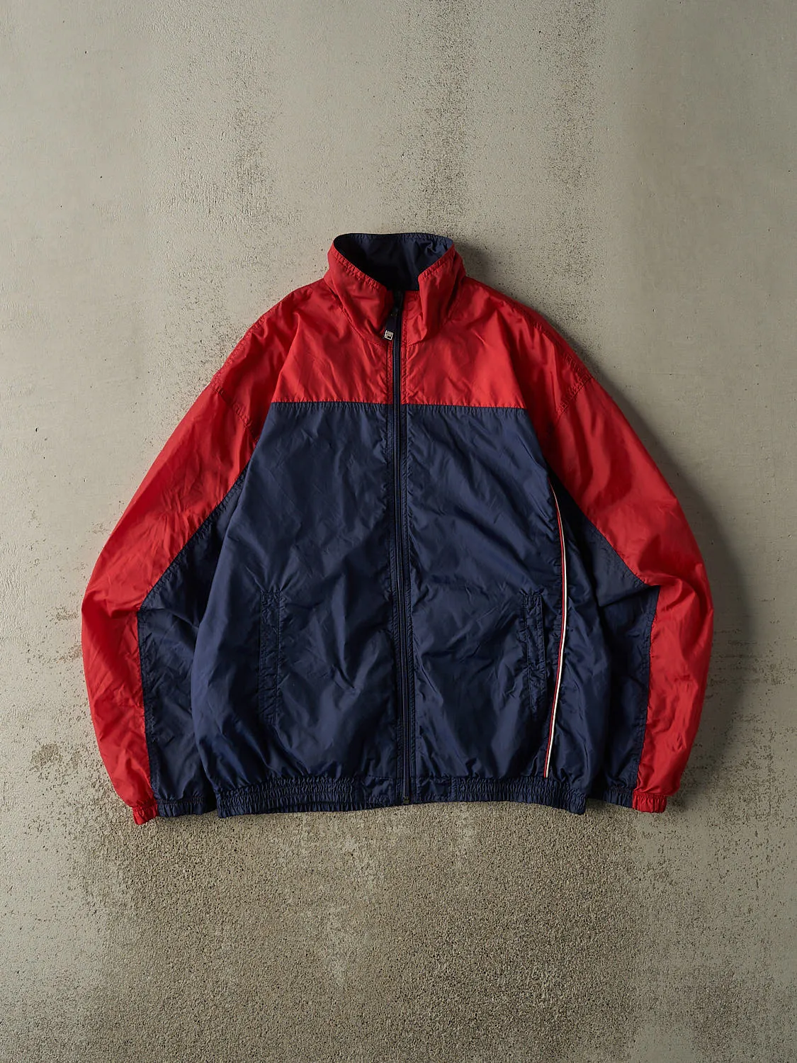 Vintage Y2K Navy Blue & Red Fila Windbreaker Jacket (M/L) sold by Rebalance Vintage