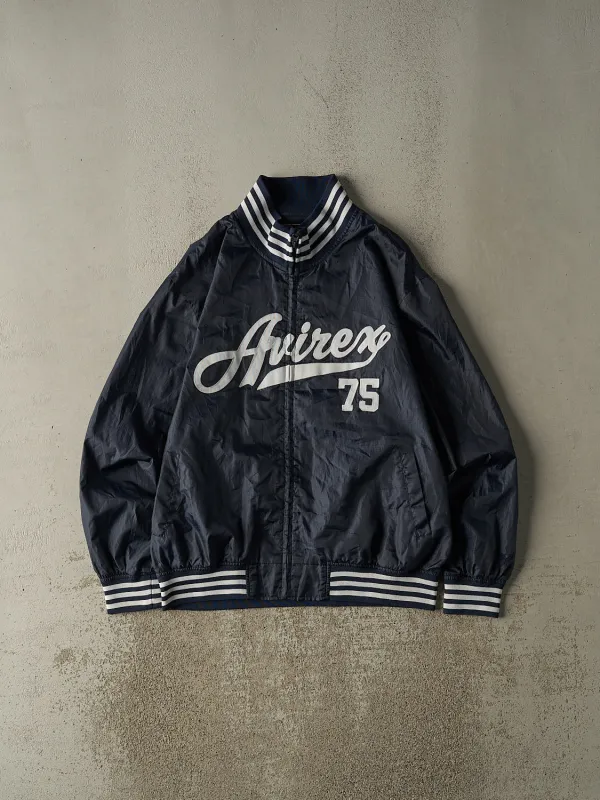 Vintage Y2K Navy Blue Avirex Windbreaker Jacket (XL) sold by Rebalance Vintage
