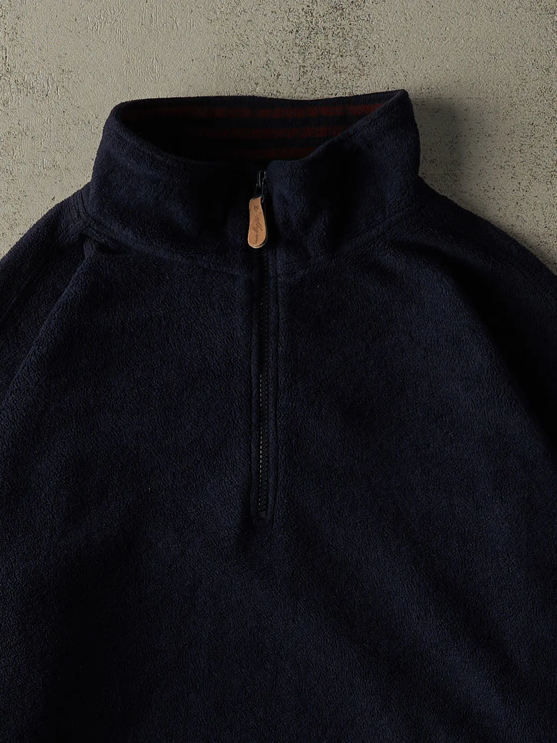 Vintage 90s Navy Blue Ben Hogan Quarter Zip Fleece (L/XL) sold by Rebalance Vintage product image thumbnail 2