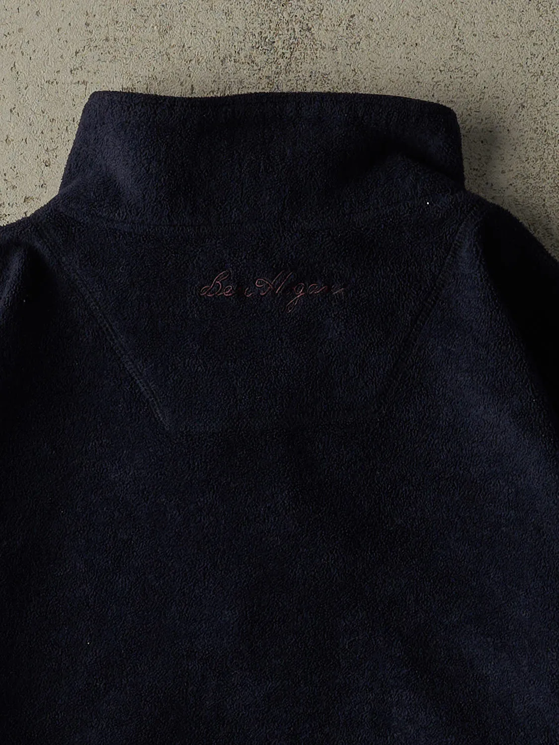 Vintage 90s Navy Blue Ben Hogan Quarter Zip Fleece (L/XL) sold by Rebalance Vintage product image thumbnail 4