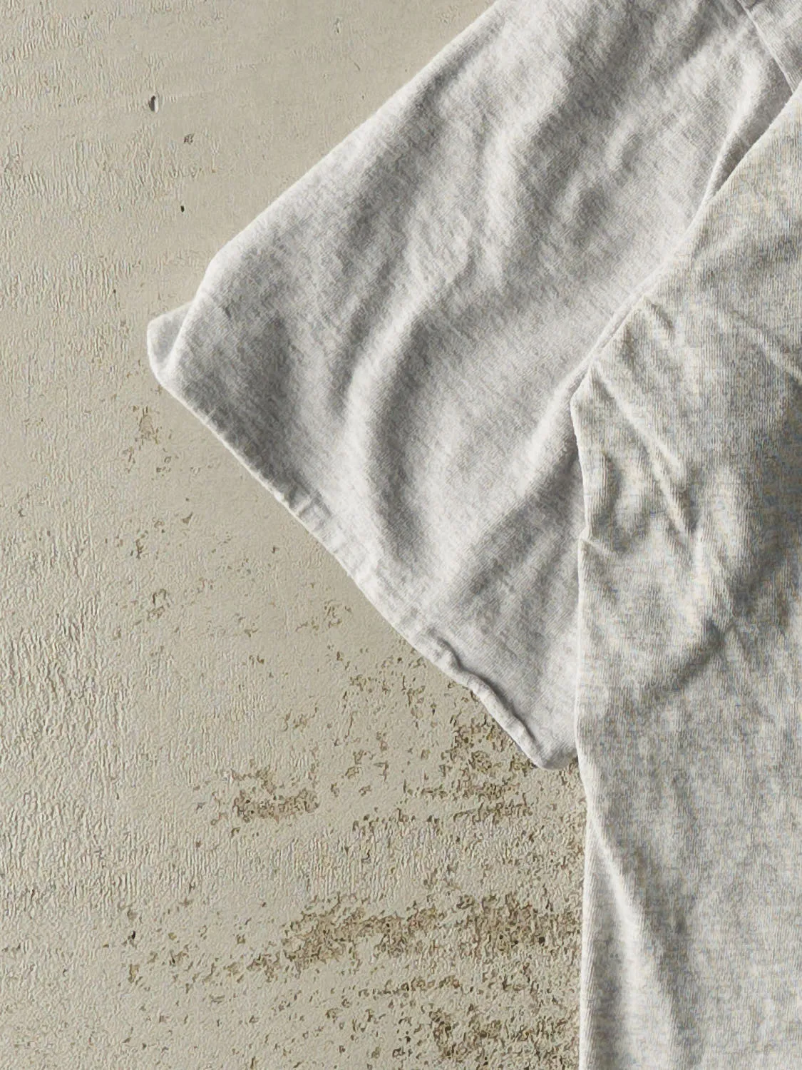 Vintage 90s Heather Grey San Antonio Texas Embroidered Double Neck Tee (L/XL) sold by Rebalance Vintage product image thumbnail 3