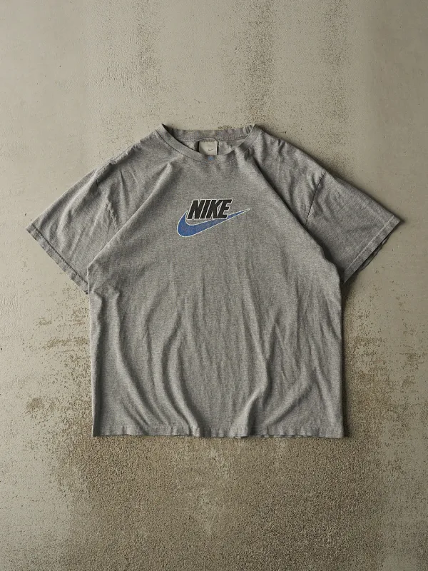 Vintage Y2K Grey Nike Logo Tee (L) sold by Rebalance Vintage