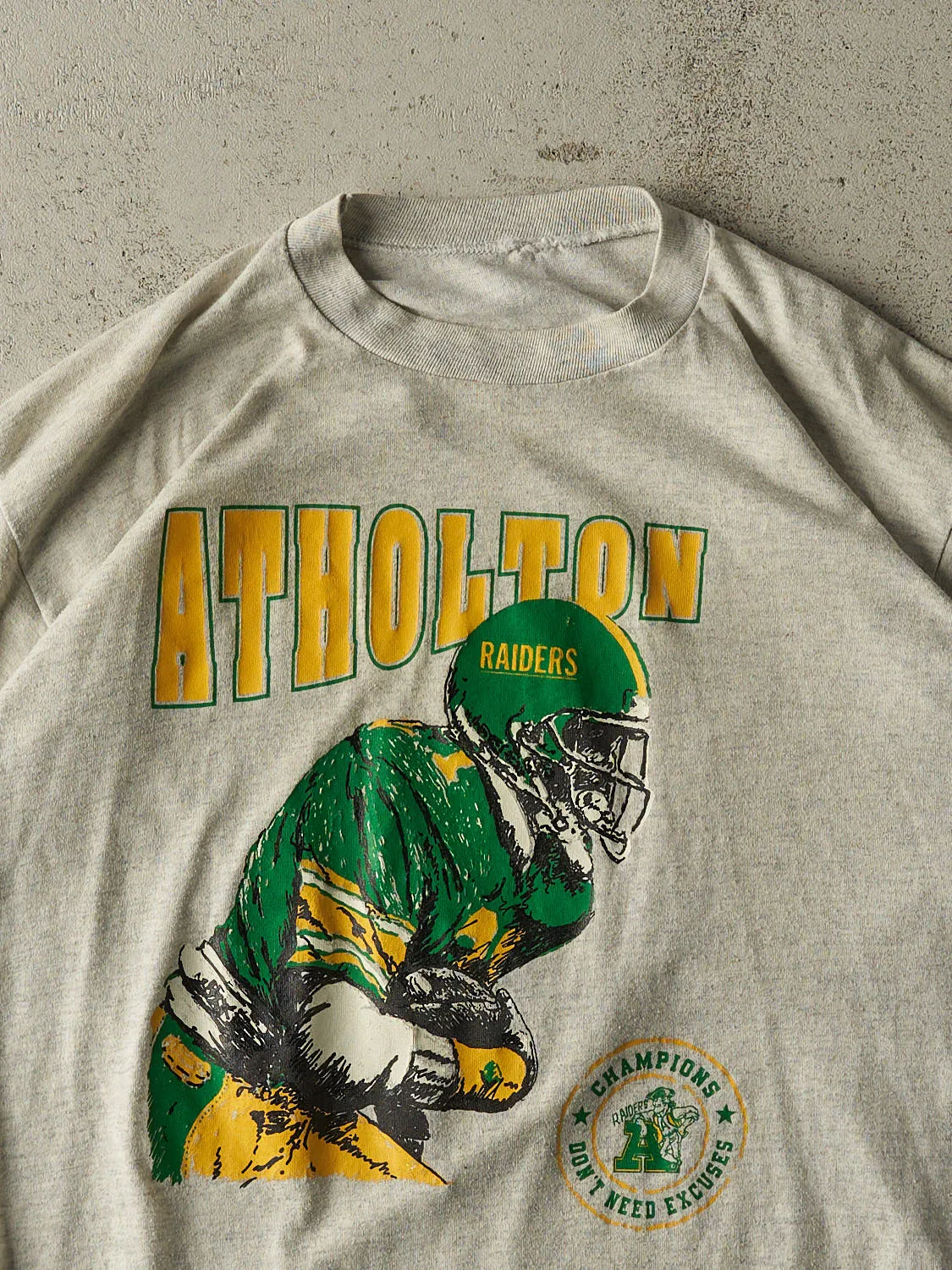 Vintage 80s Heather Grey Atholton Champions Tee (L/XL) sold by Rebalance Vintage product image thumbnail 2