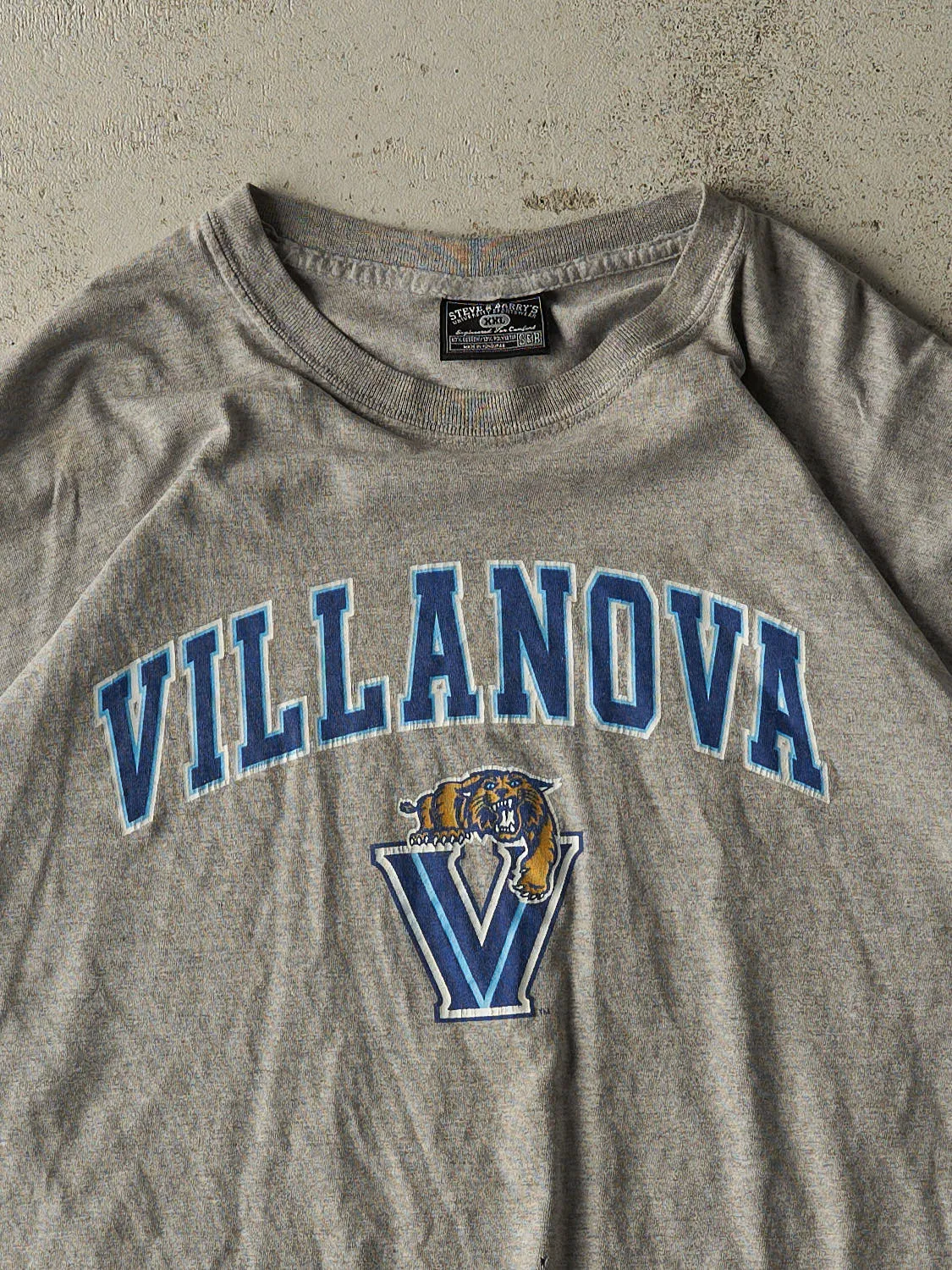 Vintage 90s Grey Villanova University Tee (XL/XXL) sold by Rebalance Vintage product image thumbnail 2