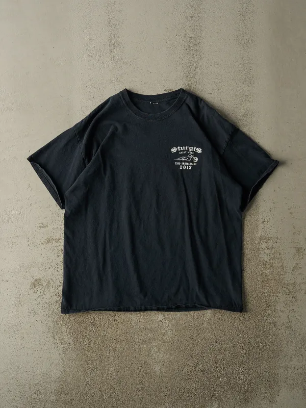 Vintage 13' Faded Black Sturgis Bike Week Tee (L/XL) made by Rebalance Vintage