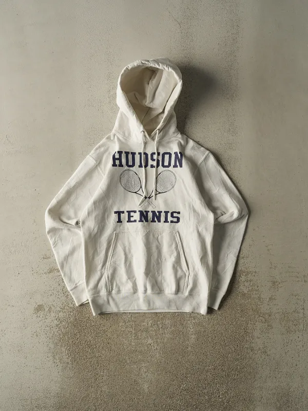 Vintage 90s White Hudson Tennis Hoodie (XS/S) sold by Rebalance Vintage