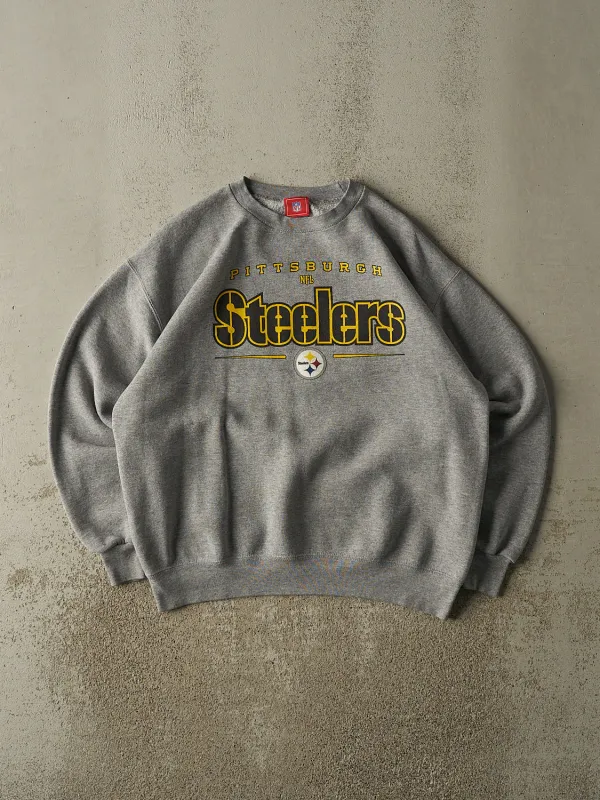 Vintage 90s Grey Pittsburgh Steelers Crewneck (M/L) sold by Rebalance Vintage