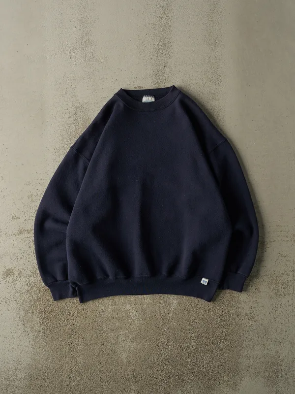 Vintage 90s Navy Blue Discus Athletic Blank Crewneck (L/XL) sold by Rebalance Vintage