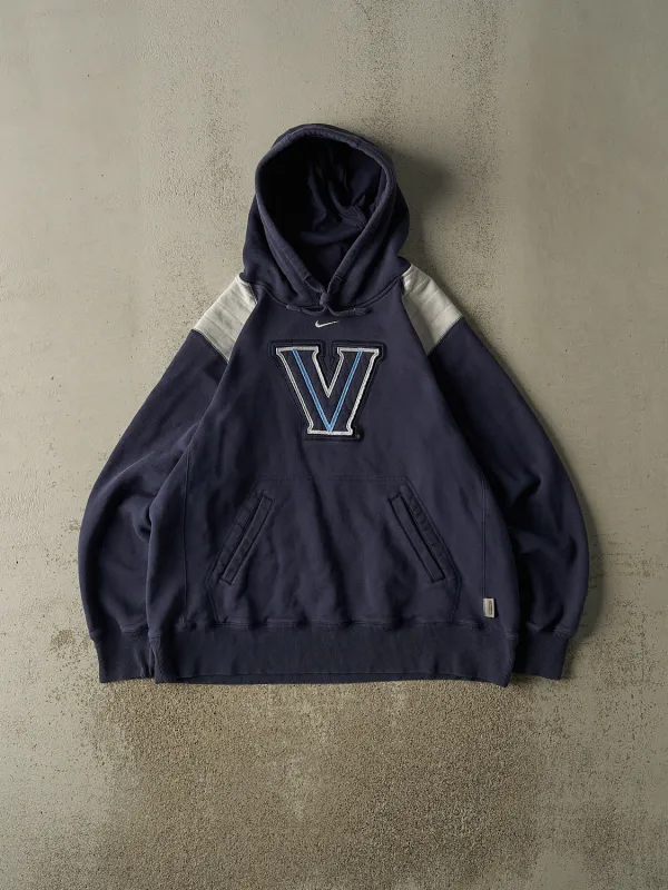 Vintage Y2K Navy Blue Nike Middle Swoosh Villanova University Hoodie (L) sold by Rebalance Vintage