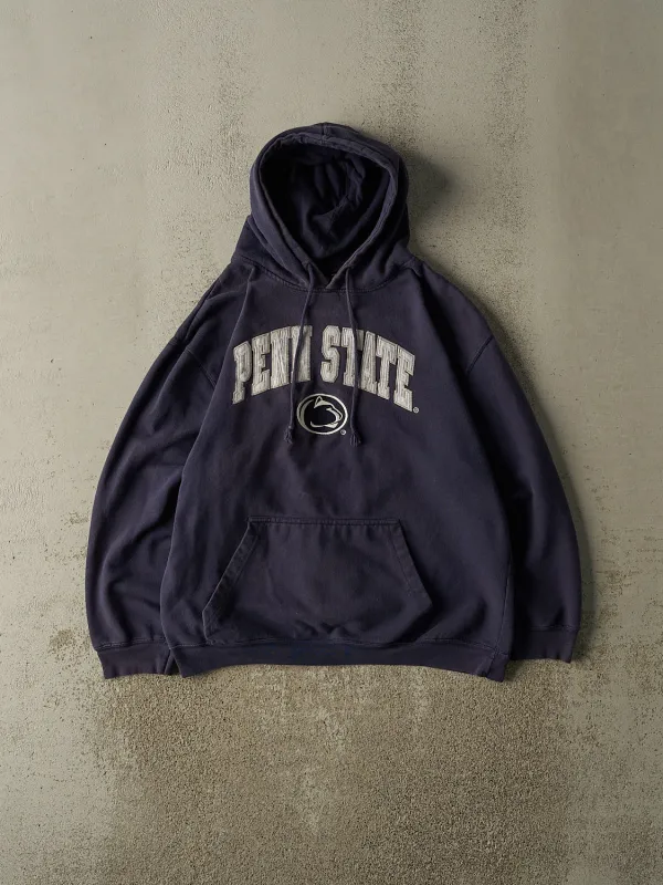 Vintage Y2K Sun Faded Navy Penn State University Embroidered Hoodie (M) sold by Rebalance Vintage