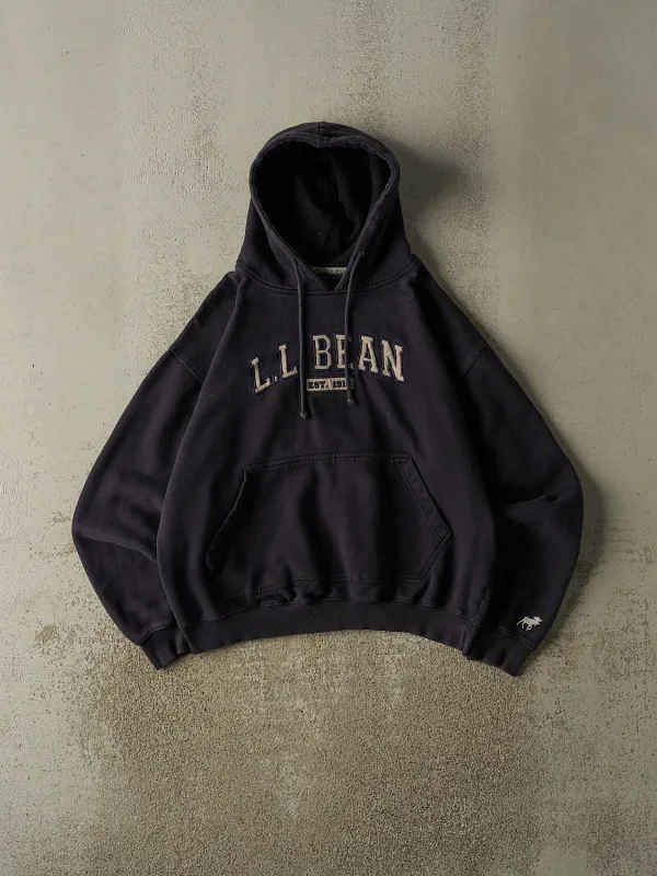 Vintage 90s Navy Blue LL Bean Embroidered Hoodie (M) sold by Rebalance Vintage