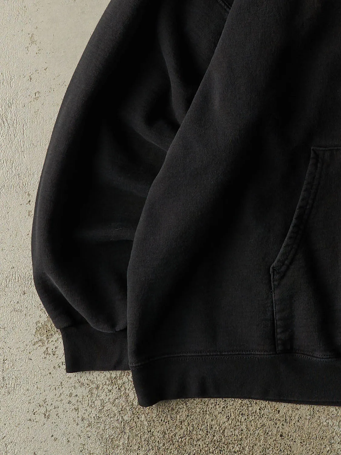 Vintage 90s Black Blank Hoodie (XL) sold by Rebalance Vintage product image thumbnail 3