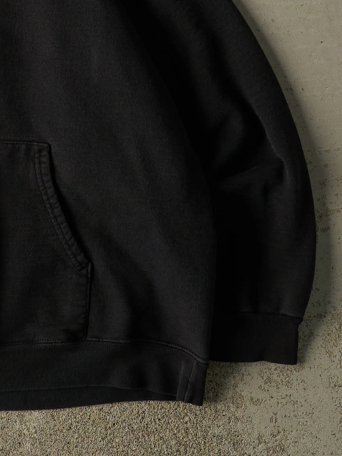 Vintage 90s Black Blank Hoodie (XL) sold by Rebalance Vintage product image thumbnail 4