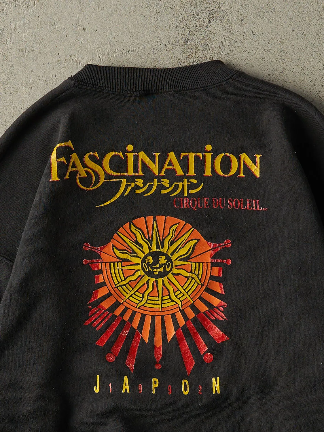 Vintage 92' Faded Black Cirque Du Soleil Japan Crewneck (M/L) sold by Rebalance Vintage product image thumbnail 4