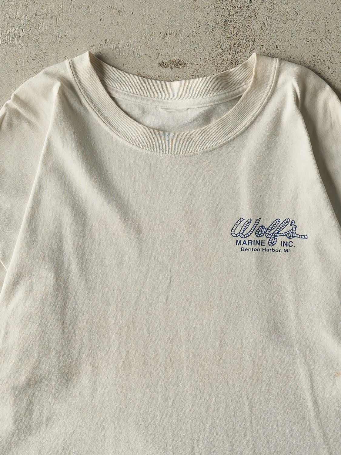 Vintage 08' White Wolf's Drivers Supply Tee (XL) sold by Rebalance Vintage product image thumbnail 3