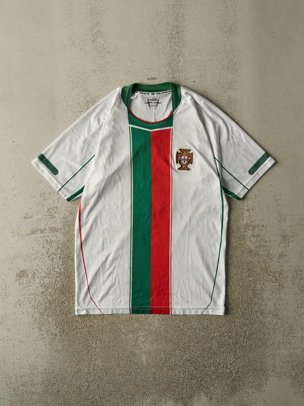 Vintage Y2K White Portugal Soccer Jersey (M/L) sold by Rebalance Vintage