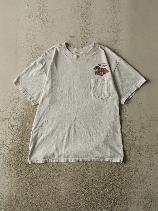 Vintage 00' Heather Grey Zephyrs Pocket Tee (M/L) made by Rebalance Vintage