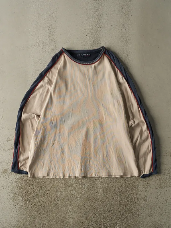 Vintage 90s Beige BC Clothing Long Sleeve (XL) made by Rebalance Vintage