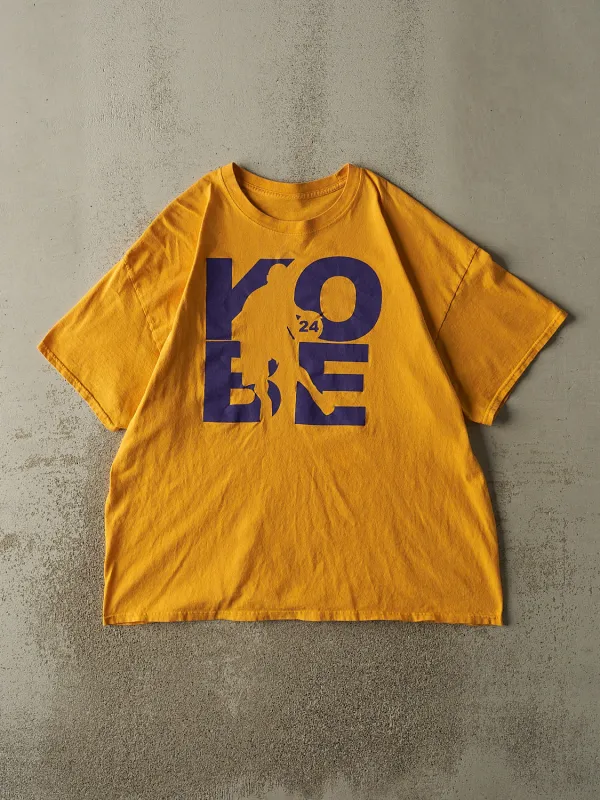 Vintage Y2K Yellow Kobe Bryant Basketball Tee (XL/XXL) sold by Rebalance Vintage