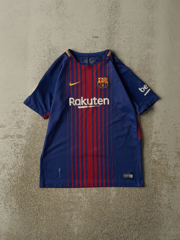 17' Blue & Red Nike FC Barcelona Soccer Jersey (S/M) sold by Rebalance Vintage