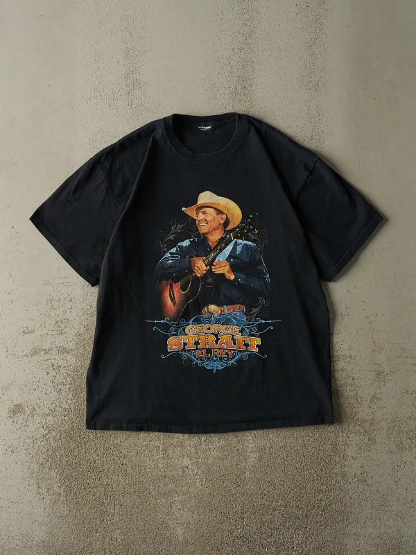 Vintage Y2K Black George Strait "El Rey" Tee (L/XL) made by Rebalance Vintage