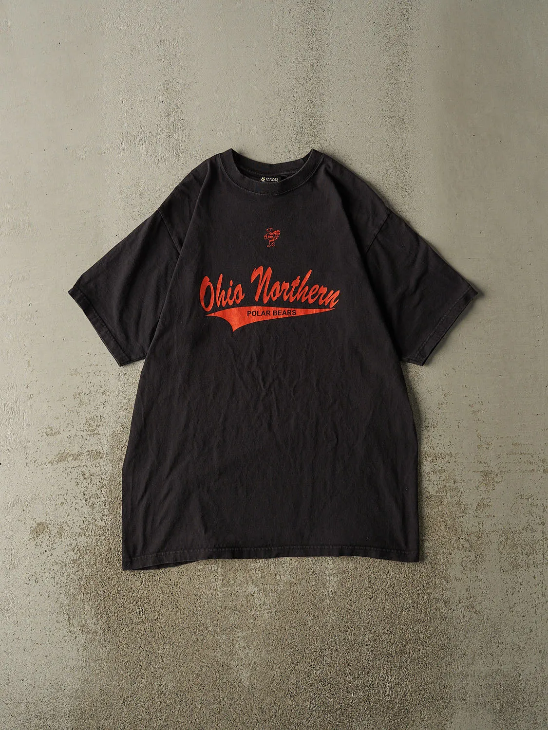 Vintage 90s Black Ohio Northern University Polar Bears Tee (L/XL) sold by Rebalance Vintage