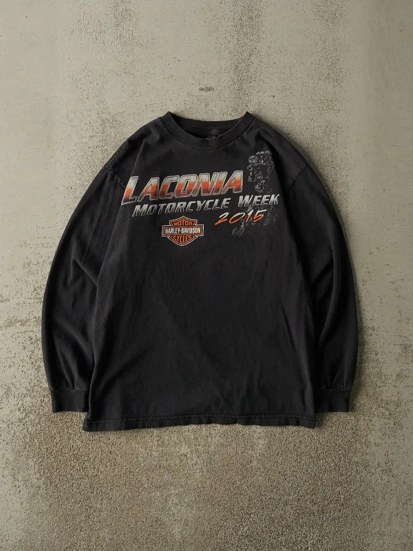 15' Black Harley Davidson Marideth NH Long Sleeve (S) made by Rebalance Vintage