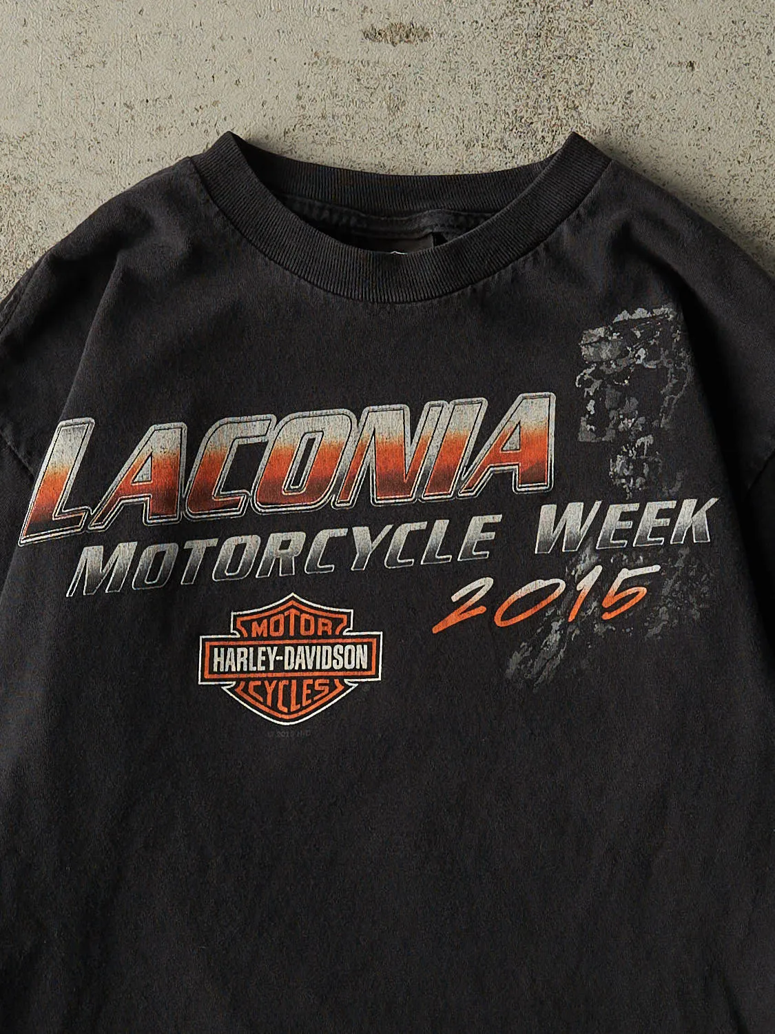 15' Black Harley Davidson Marideth NH Long Sleeve (S) sold by Rebalance Vintage product image thumbnail 3