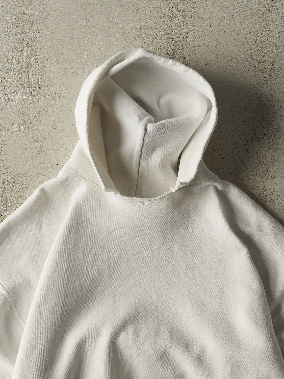 Vintage Y2K White Russell Athletic Hoodie (L) sold by Rebalance Vintage product image thumbnail 2