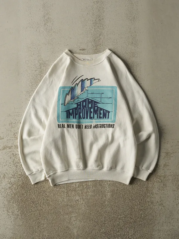 Vintage 90s White Home Improvement Crewneck (XS/S) sold by Rebalance Vintage