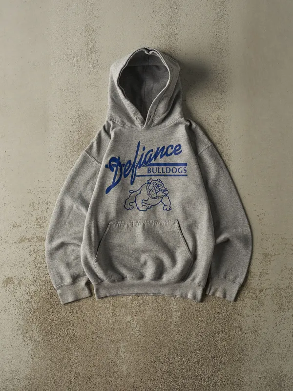 Vintage Y2K Grey Defiance Bulldogs Hoodie (XS/S) sold by Rebalance Vintage