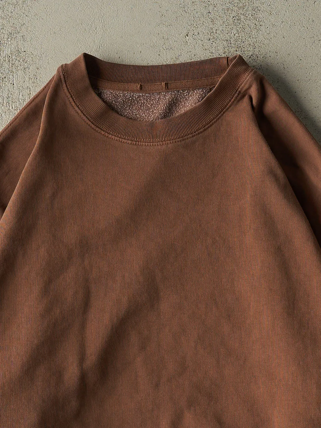 Vintage 90s Brown Blank Crewneck (L/XL) sold by Rebalance Vintage product image thumbnail 2