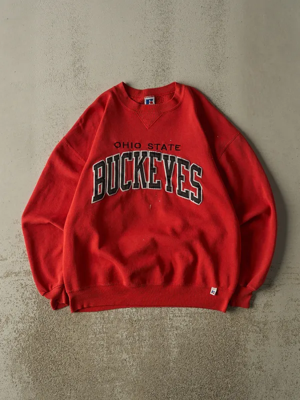 Vintage 90s Red Russell Athletic Ohio State Buckeyes Crewneck (L/XL) sold by Rebalance Vintage