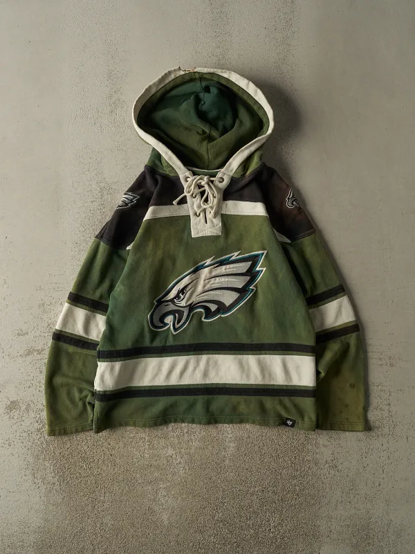 Vintage Y2K Sun Faded Green Philadelphia Eagles Hoodie (M/L) sold by Rebalance Vintage