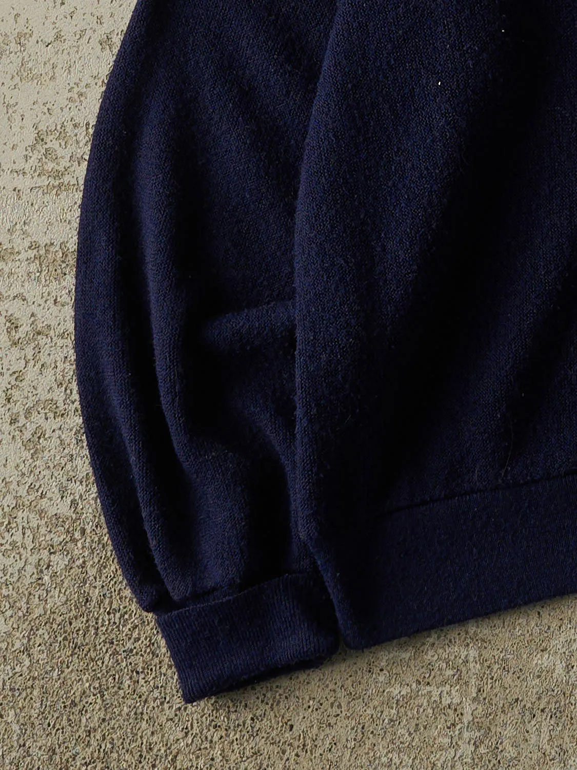 Vintage 80s Navy Blue Izod x Lacoste Cardigan Knit (L/XL) sold by Rebalance Vintage product image thumbnail 3