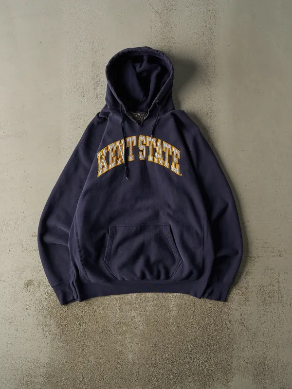 Vintage Y2K Navy Blue Kent State Embroidered Hoodie (XL/XXL) sold by Rebalance Vintage