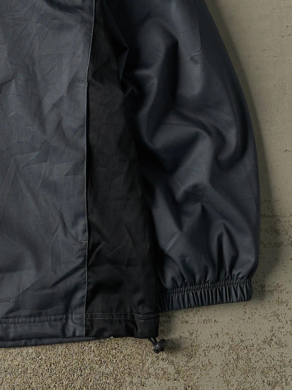 Vintage Y2K Charcoal Grey Reebok Windbreaker Jacket (XXL) sold by Rebalance Vintage product image thumbnail 4