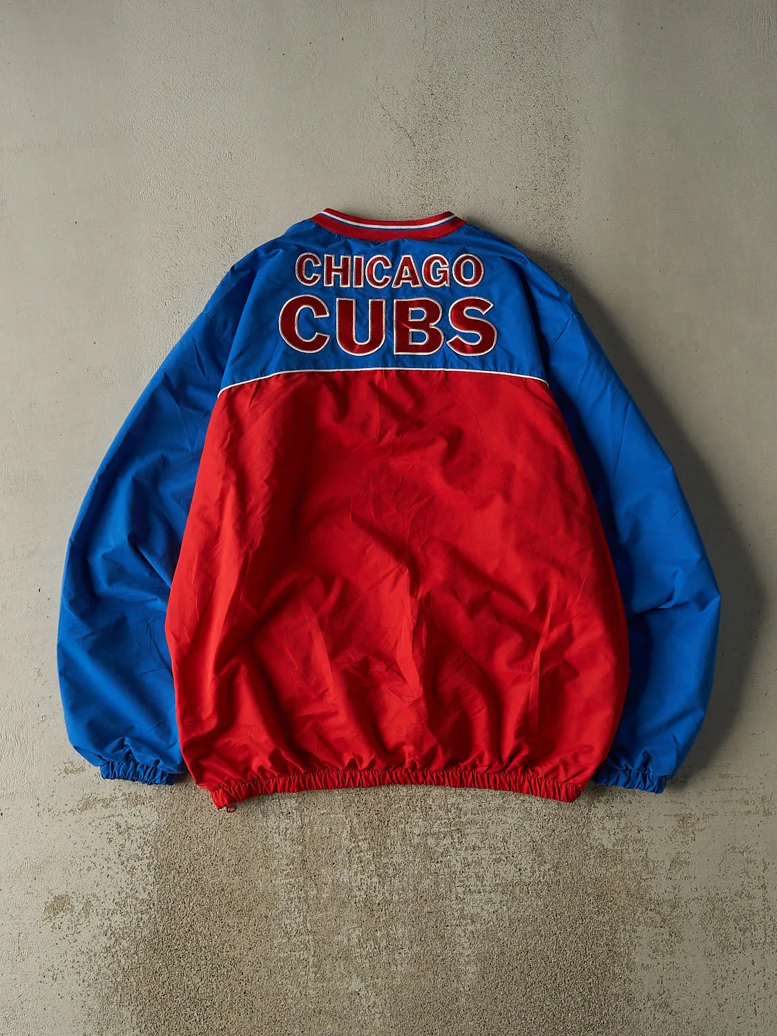 Vintage Y2K Red & Blue Chicago Cubs Windbreaker Jacket (XXL) sold by Rebalance Vintage product image thumbnail 2