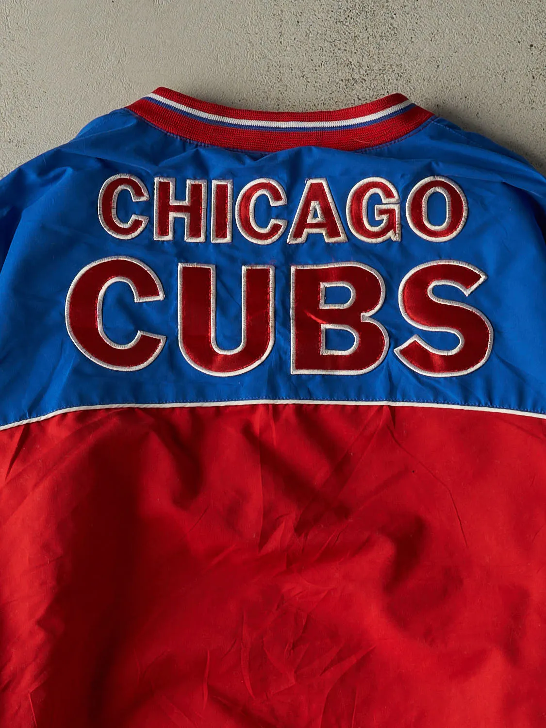 Vintage Y2K Red & Blue Chicago Cubs Windbreaker Jacket (XXL) sold by Rebalance Vintage product image thumbnail 4