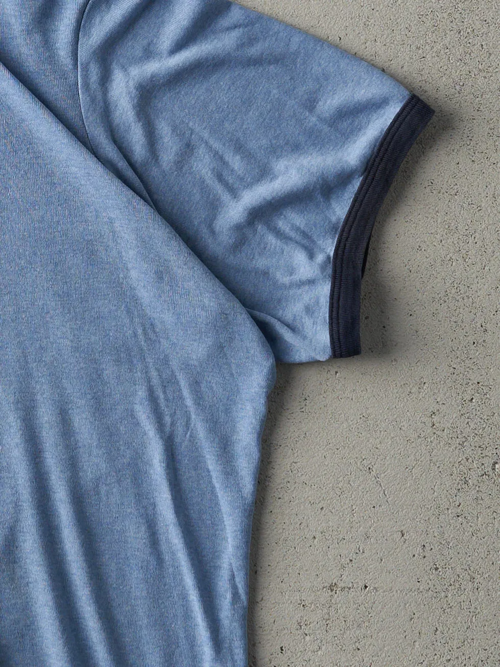 Vintage 80s Blue Mickey Mouse Ringer Tee (L) sold by Rebalance Vintage product image thumbnail 3