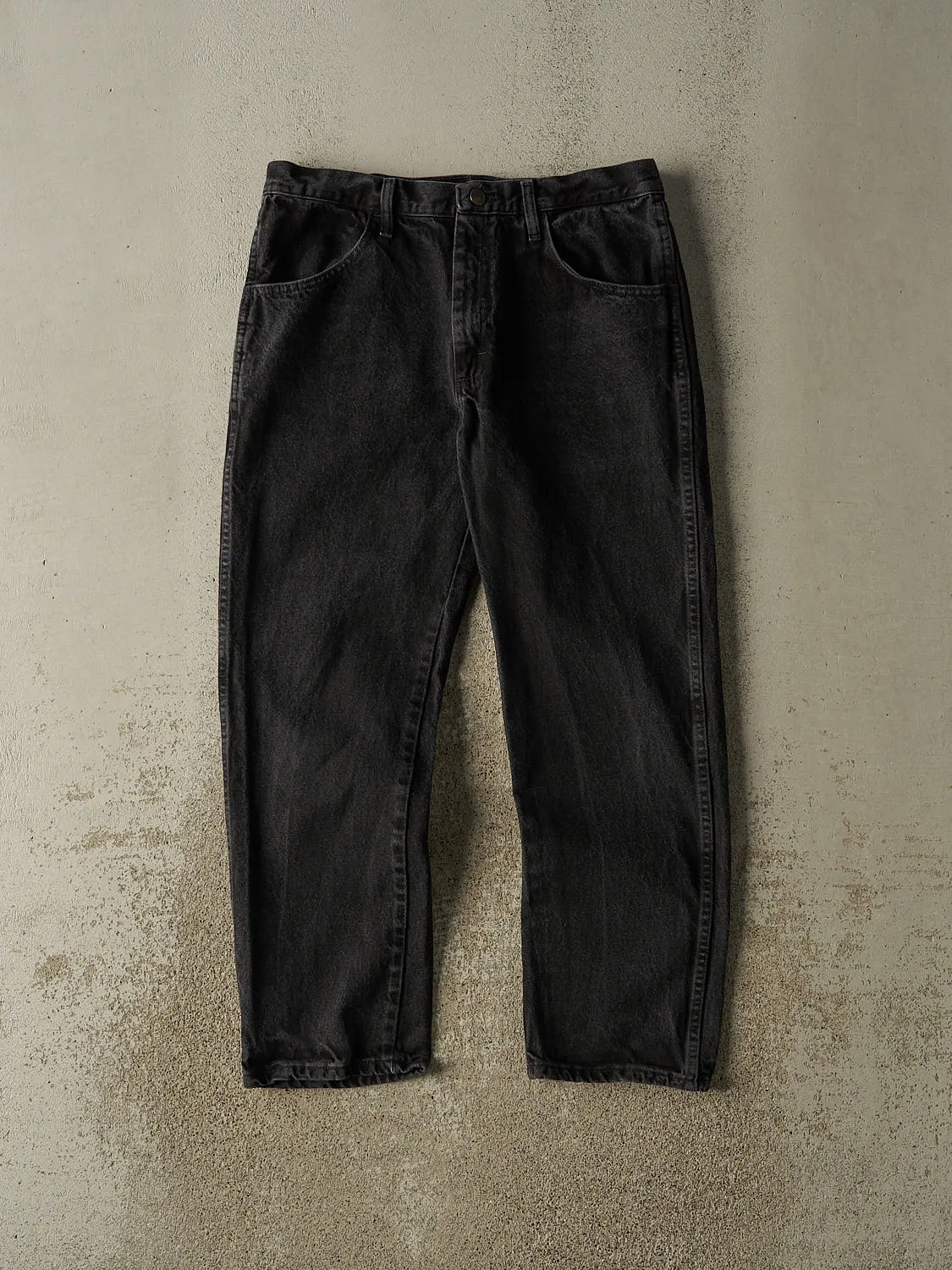 Vintage 90s Black Rustler Denim Pants (32x28) sold by Rebalance Vintage