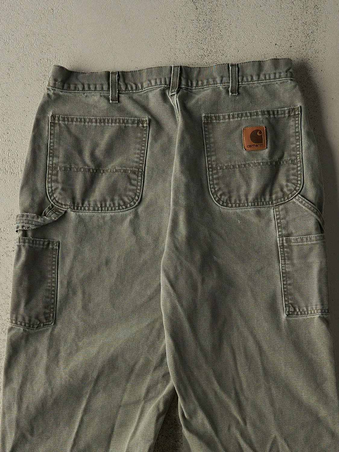 Vintage 90s Green Carhartt Carpenter Pants (34x31) sold by Rebalance Vintage product image thumbnail 5
