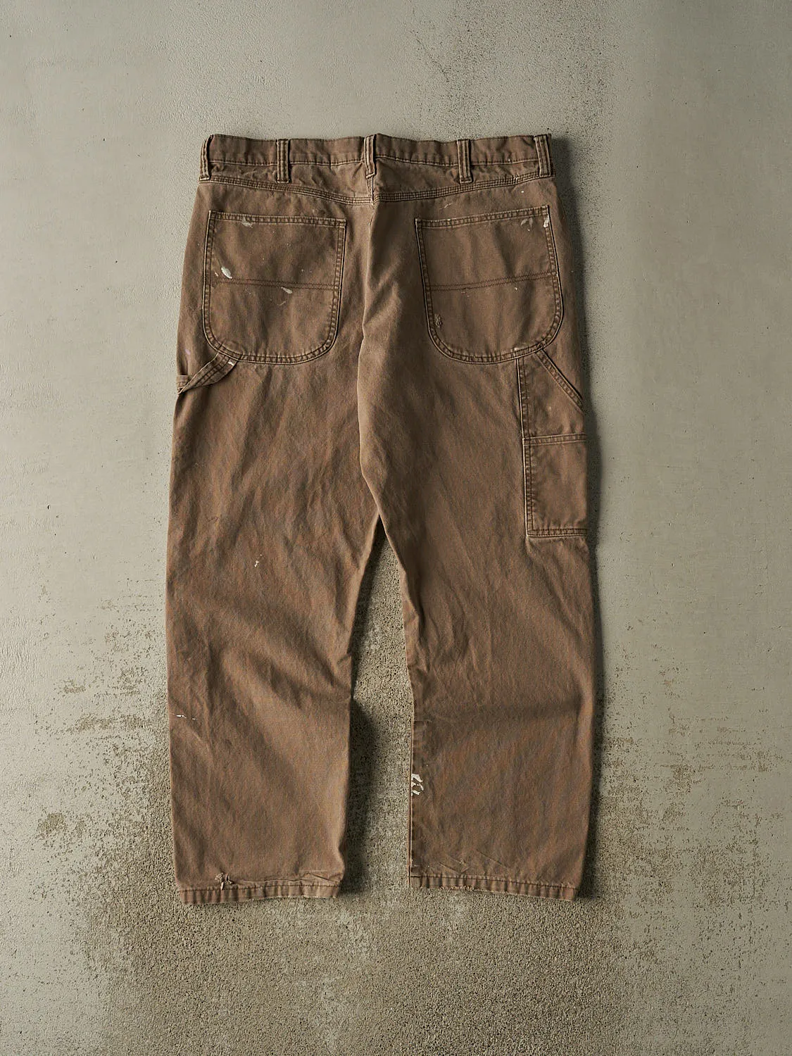 Vintage 90s Sun Faded Brown Rustler Carpenter Pants (37x30.5) sold by Rebalance Vintage product image thumbnail 3